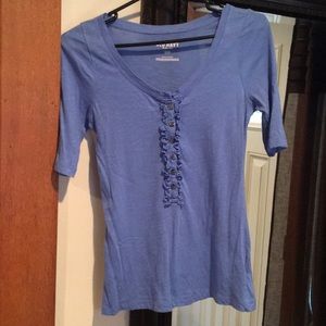 *SOLD* 3 for $10! Lightweight ruffled top